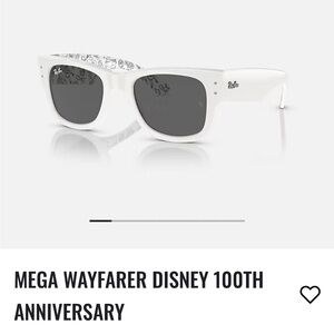 Ray Ban X Disney Sunglasses Mega Wayfarer Limited Edition 100th Anniversary EUC